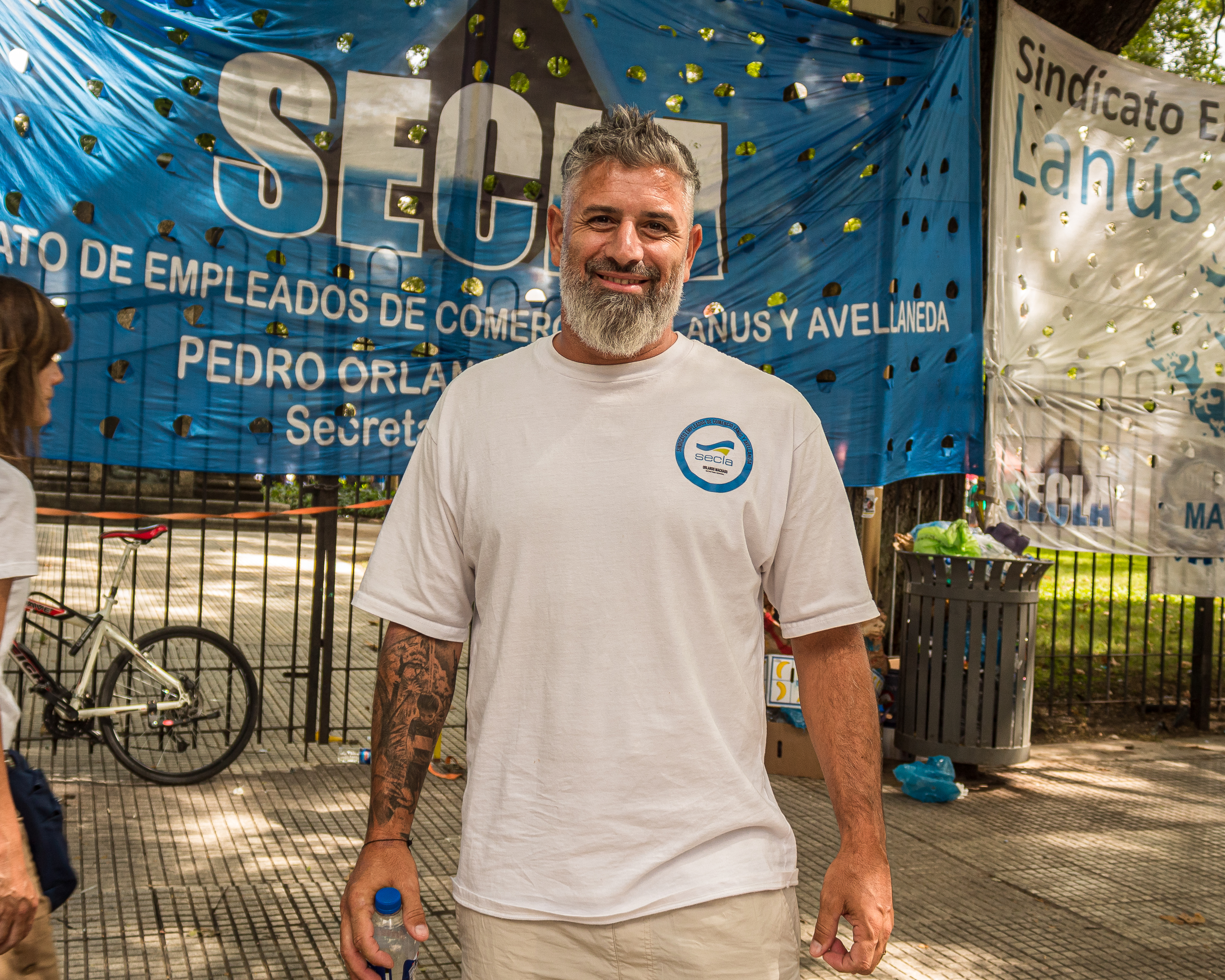 Diego Nacasio works full time as a salesman at a large hardware store in Florencio Varela in Argentina