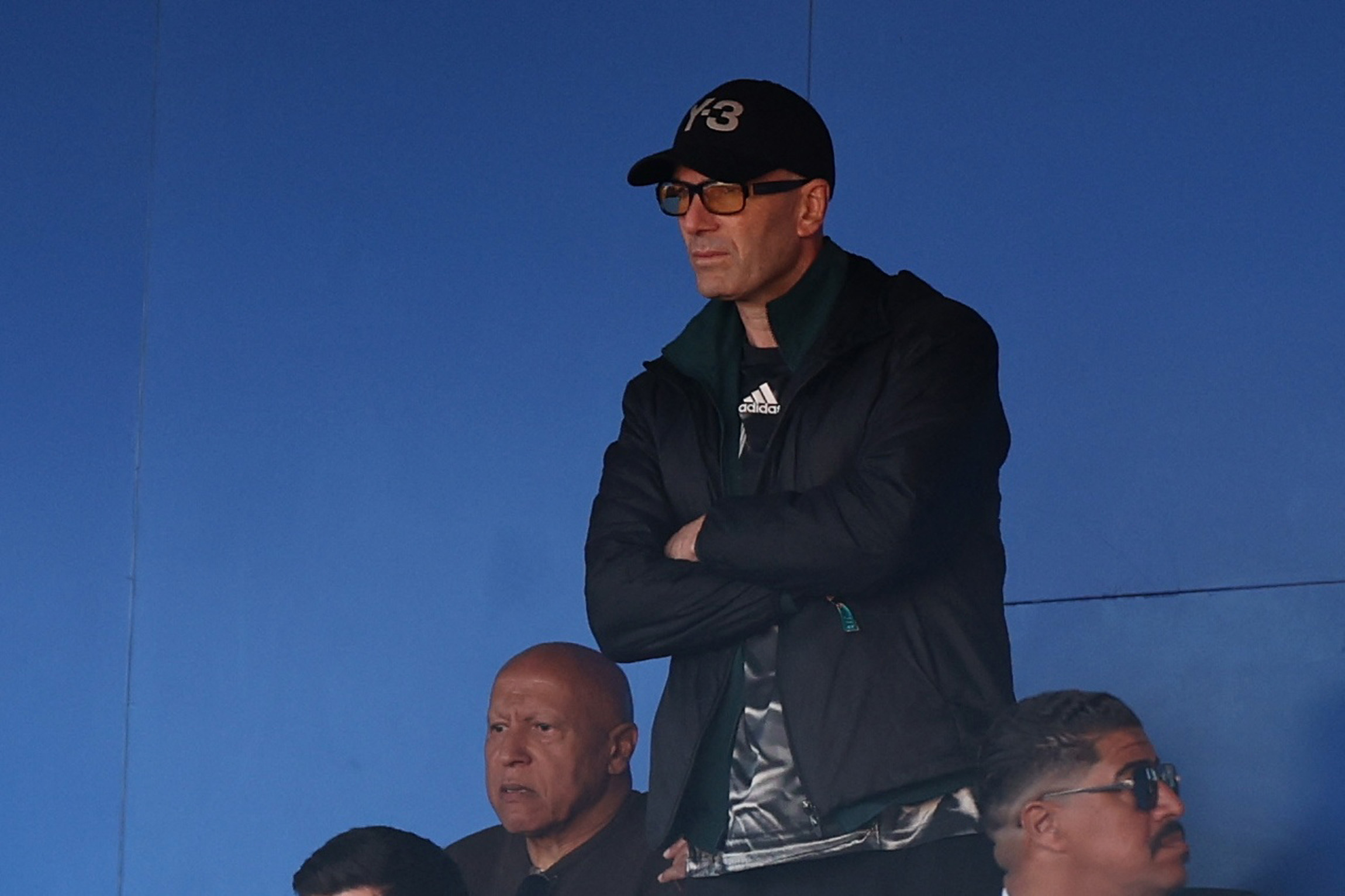 Zinedine Zidane reacts.