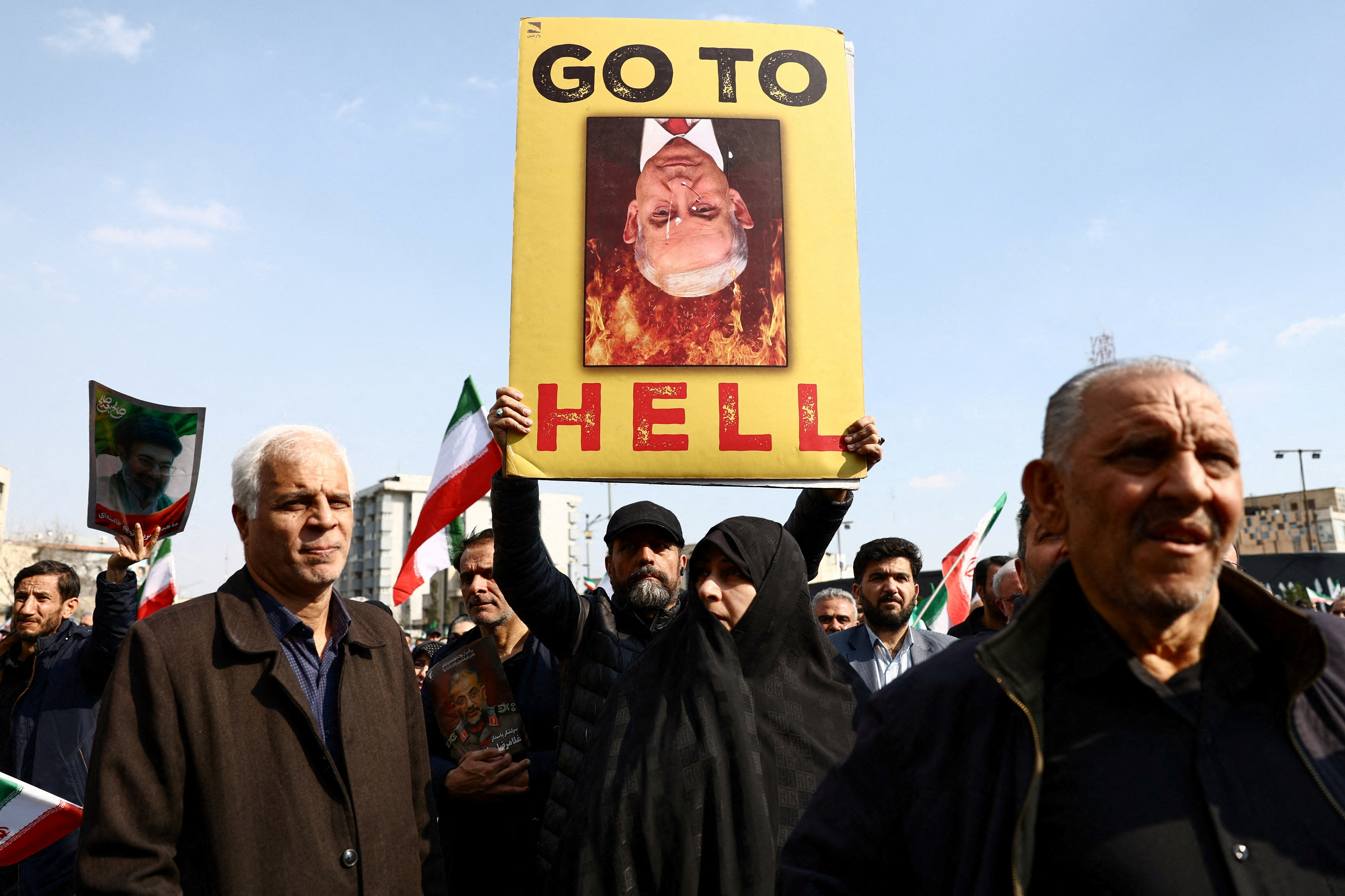 Funeral of Iranian security chief Ali Larijani