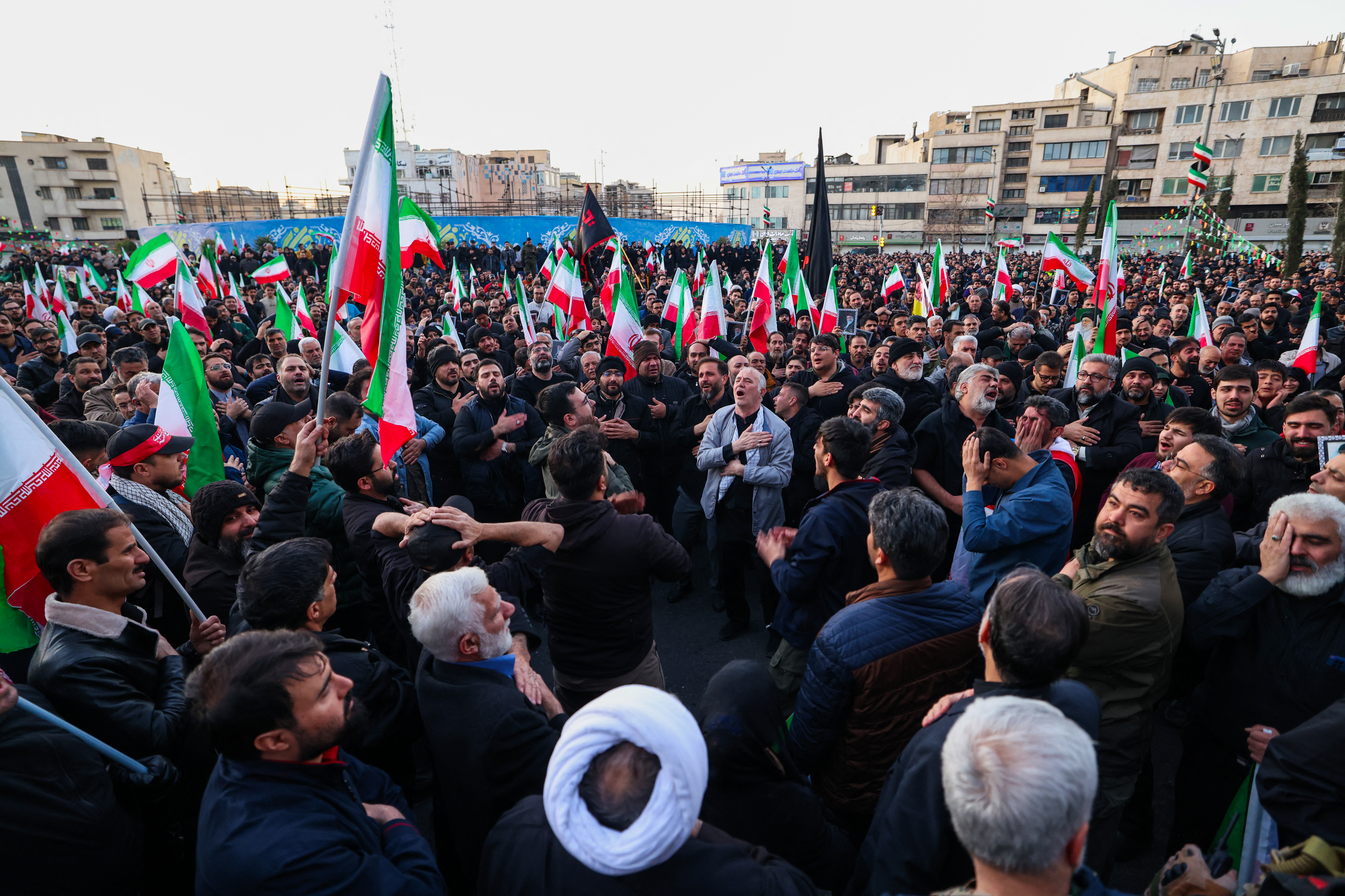 Thousands mourning Khamenei gather in Tehran square