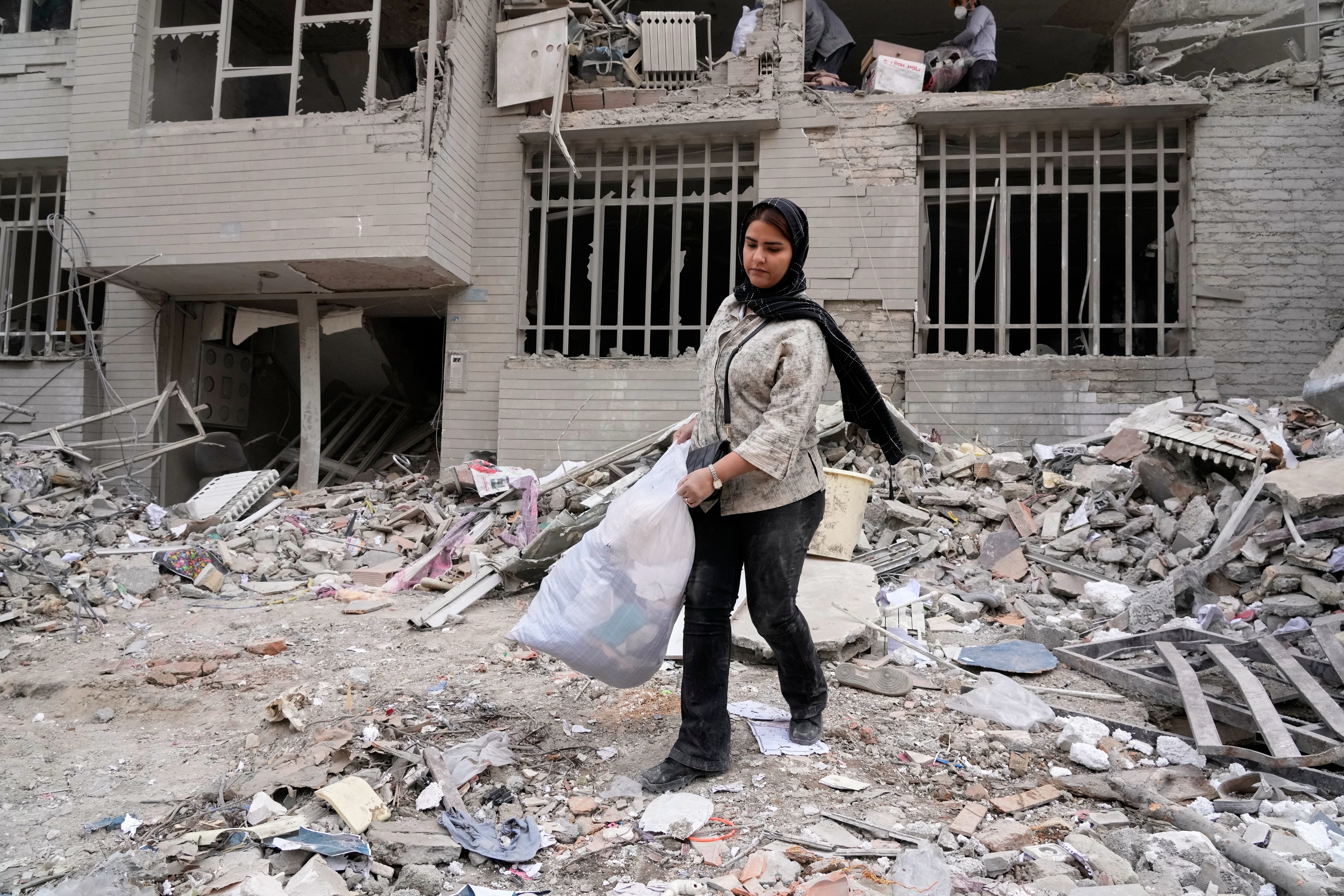 Aftermath of a US-Israeli attack on Tehran