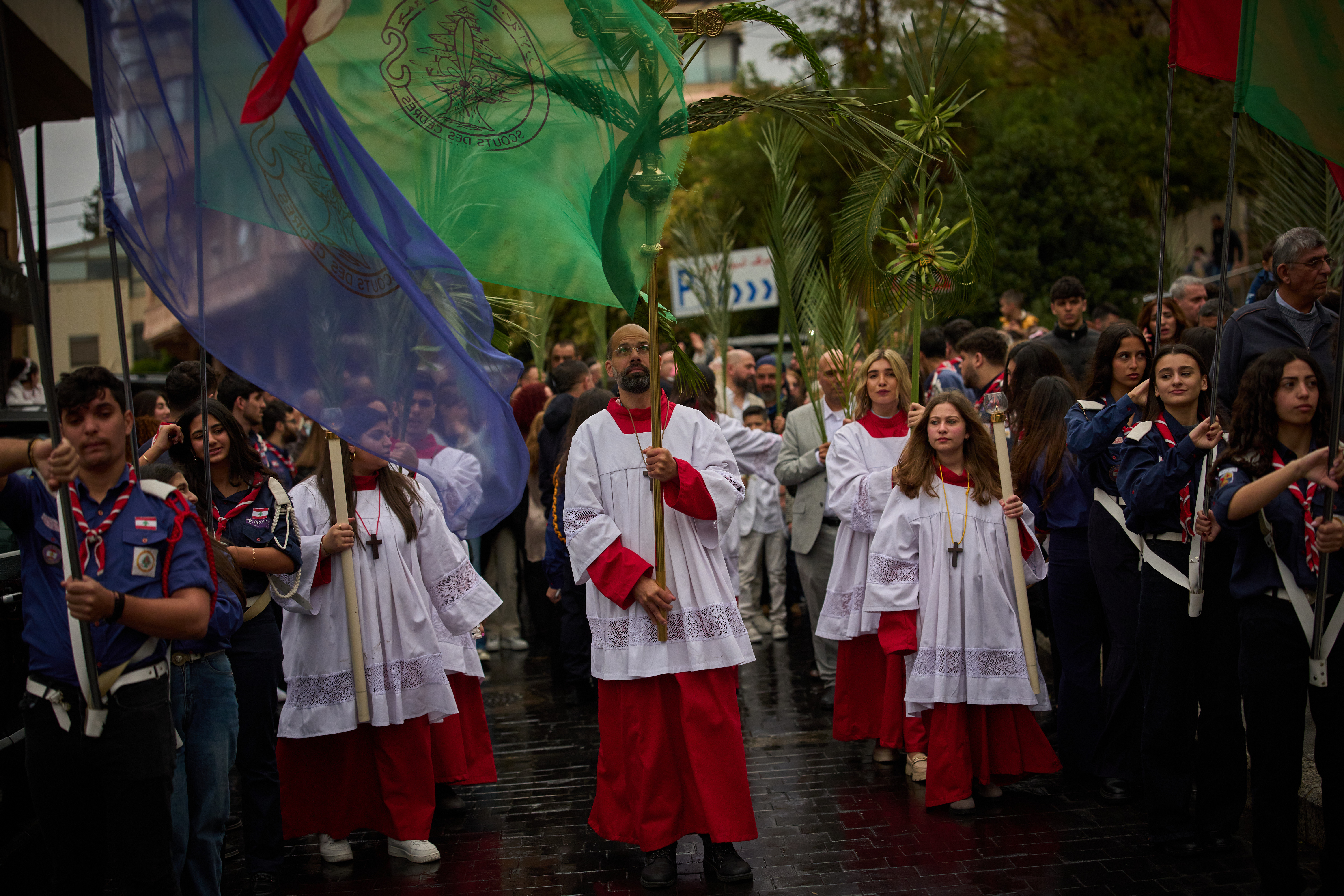 Palm Sunday celebrations endure amid Israel-Hezbollah conflict in Lebanon