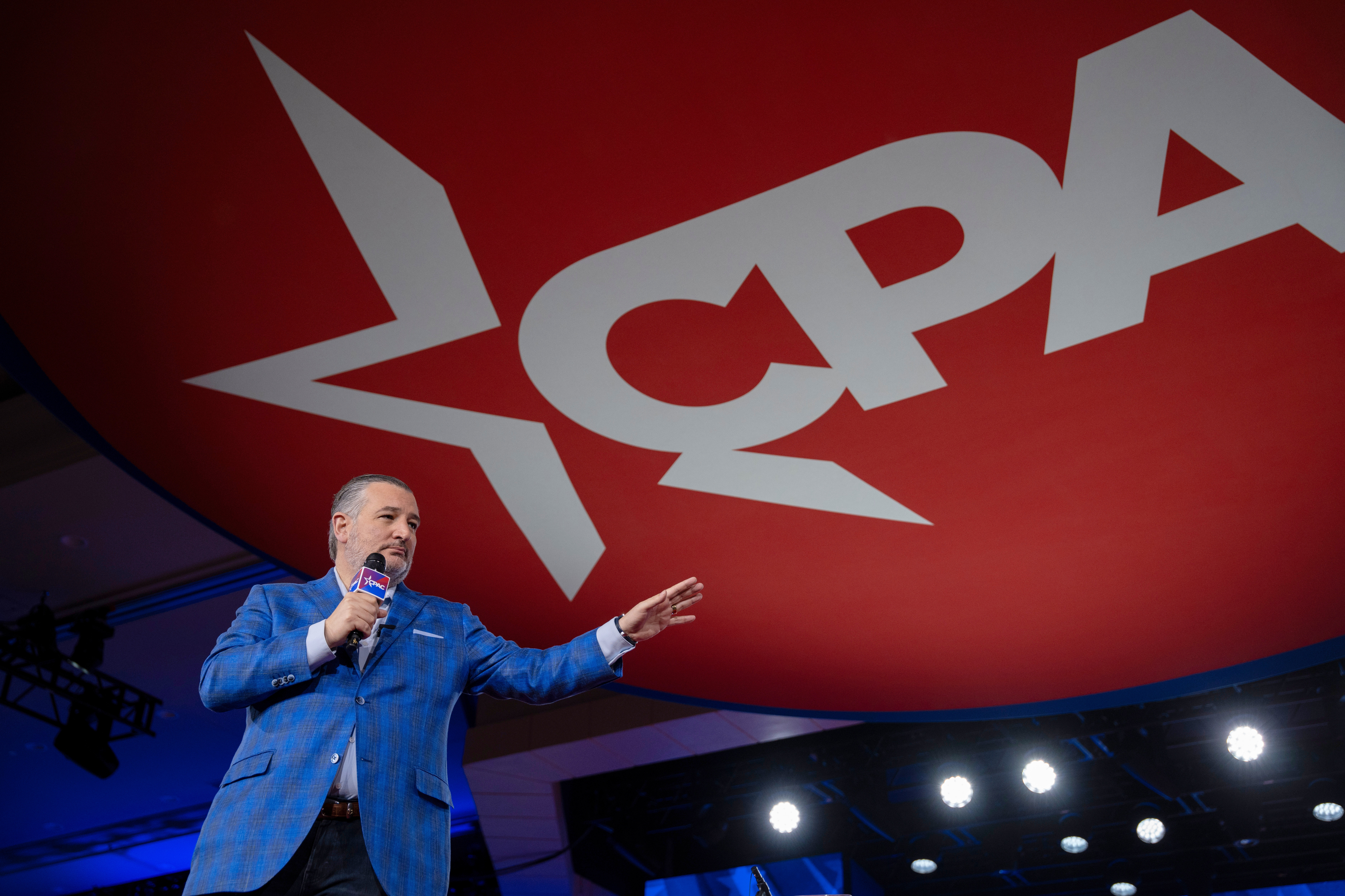 Sen. Ted Cruz, R-Texas, speaks at the Conservative Political Action Conference (CPAC) in Dallas, Saturday, March 28, 2026. (AP Photo/Gabriela Passos)