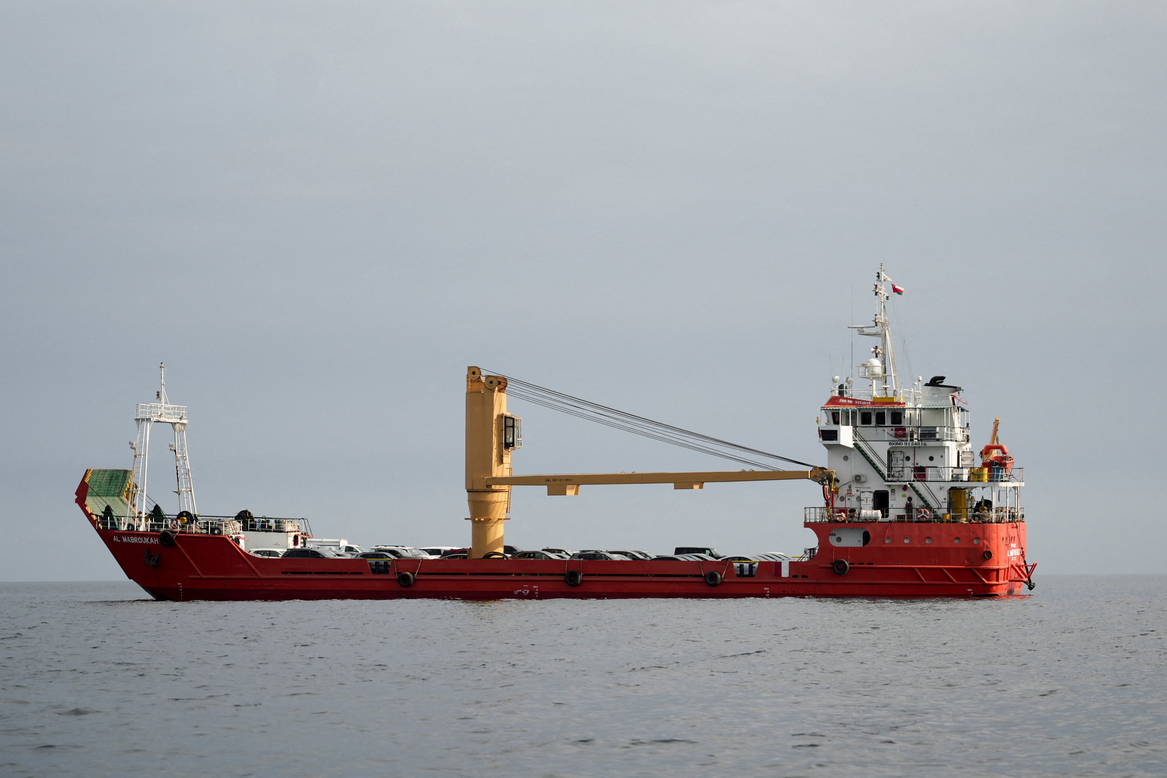 A vessel at sea.