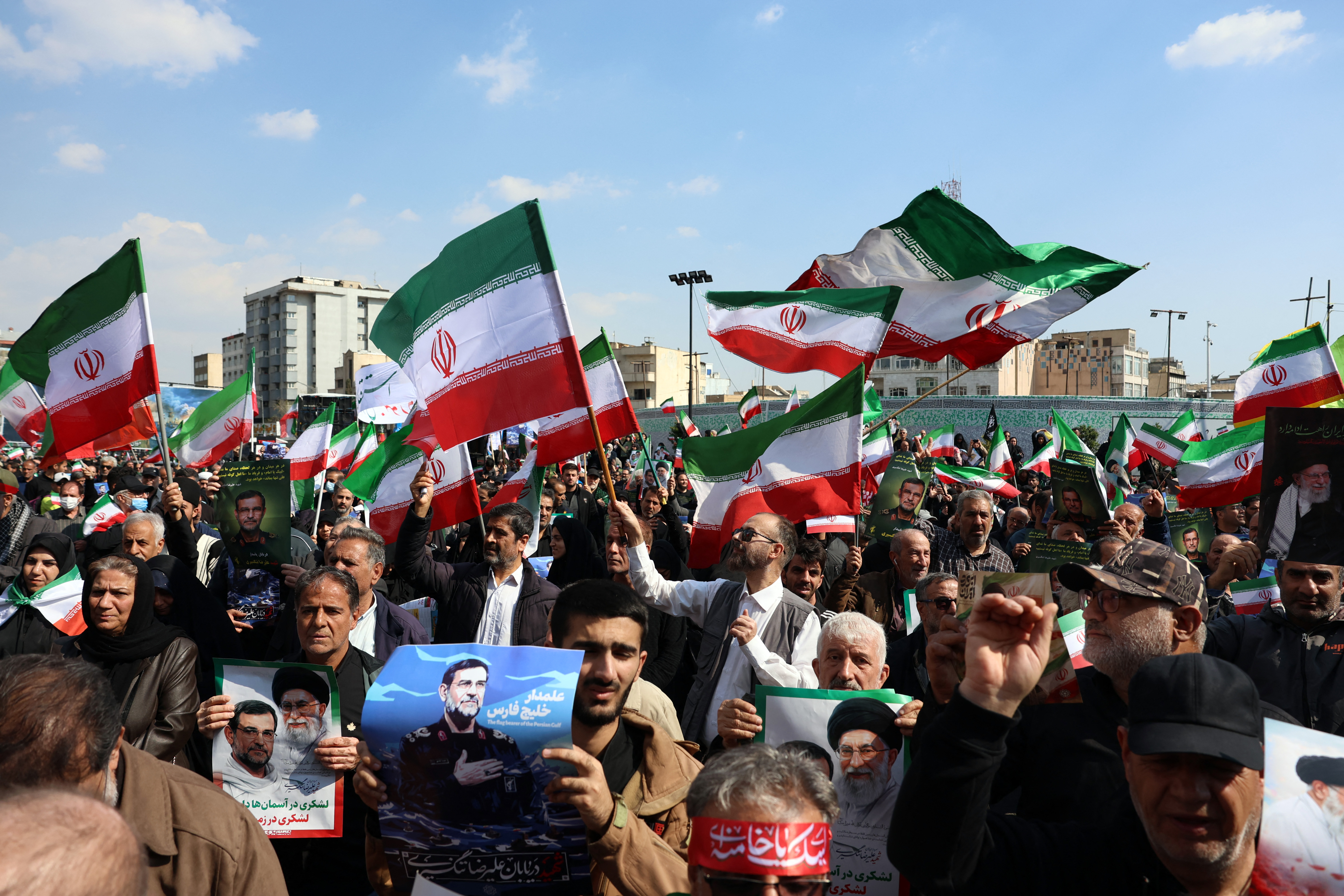 Mourners vow resistance as Iran marks Islamic republic's 47th anniversary