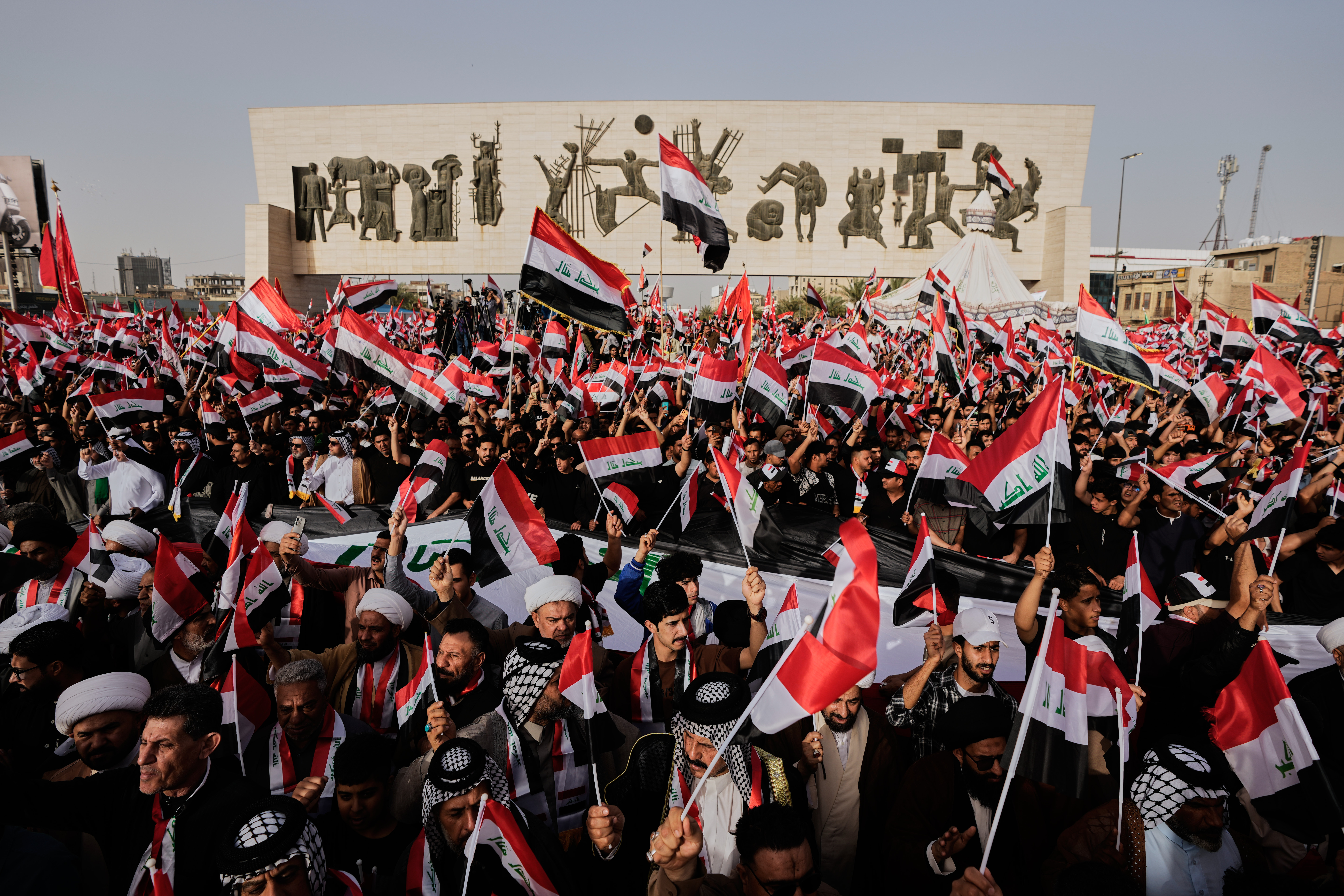 Thousands rally in Iraq against US-Israeli regional aggression