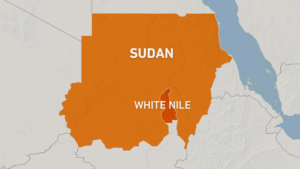 Sudan White Nile map
