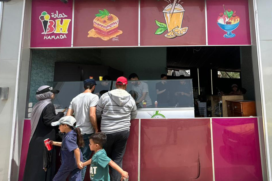 Gaza ice cream shop