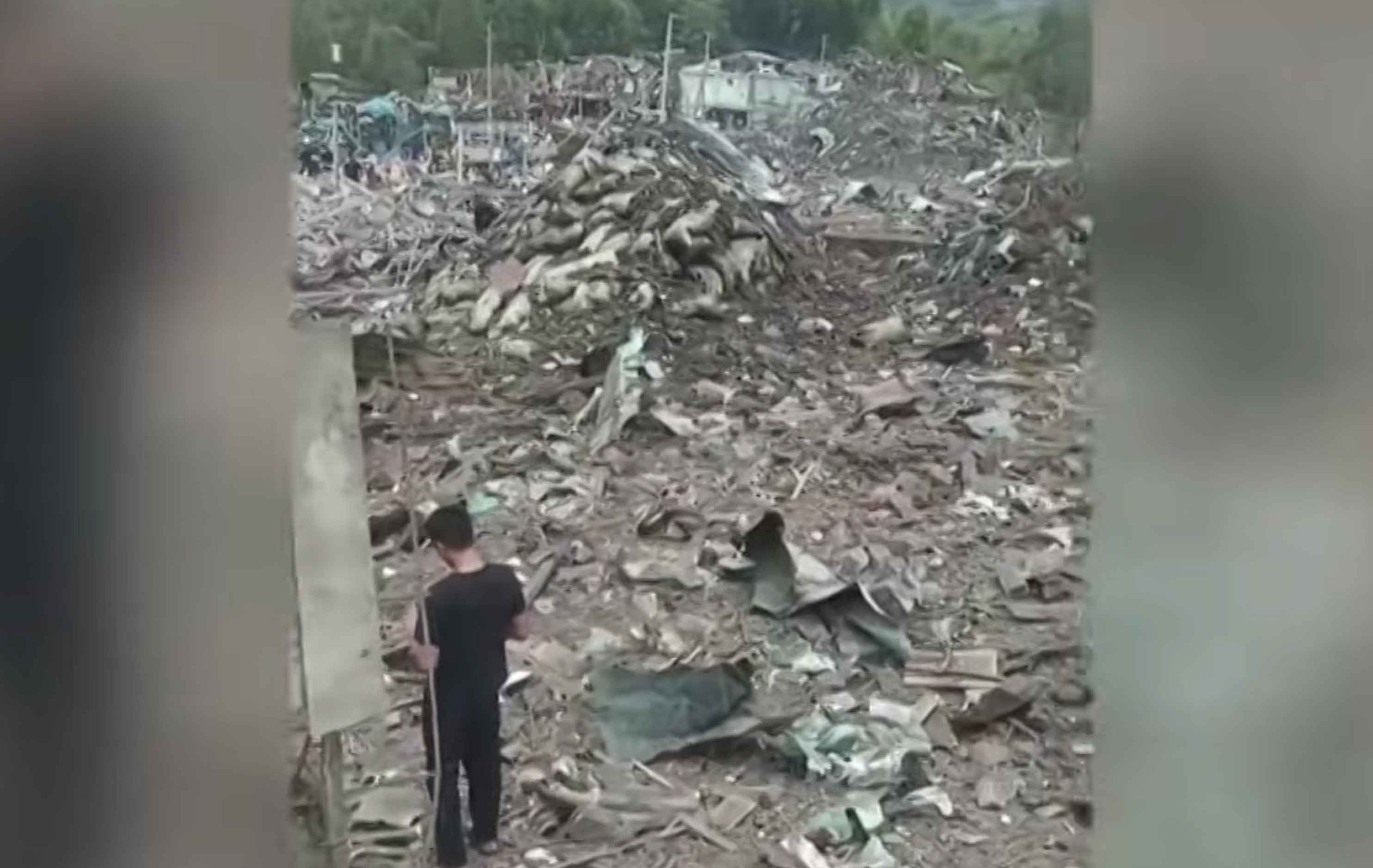 Myanmar explosion [Screengrab/Al Jazeera]