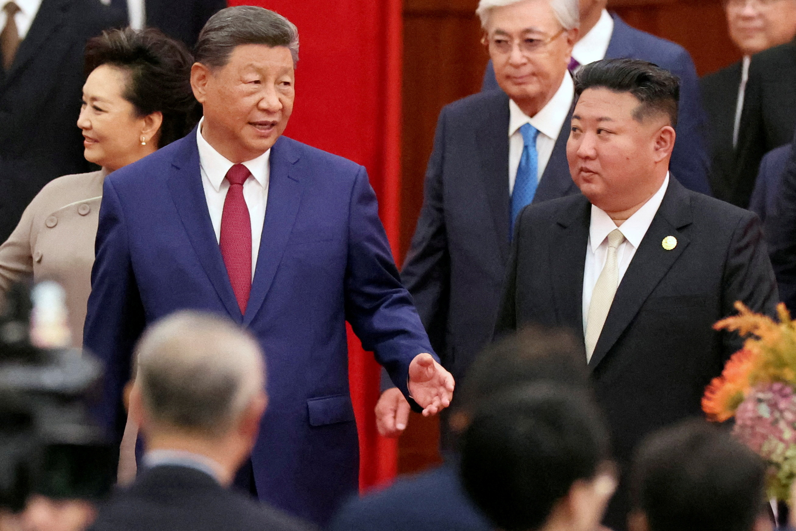 Chinese President Xi Jinping and North Korean leader Kim Jong Un