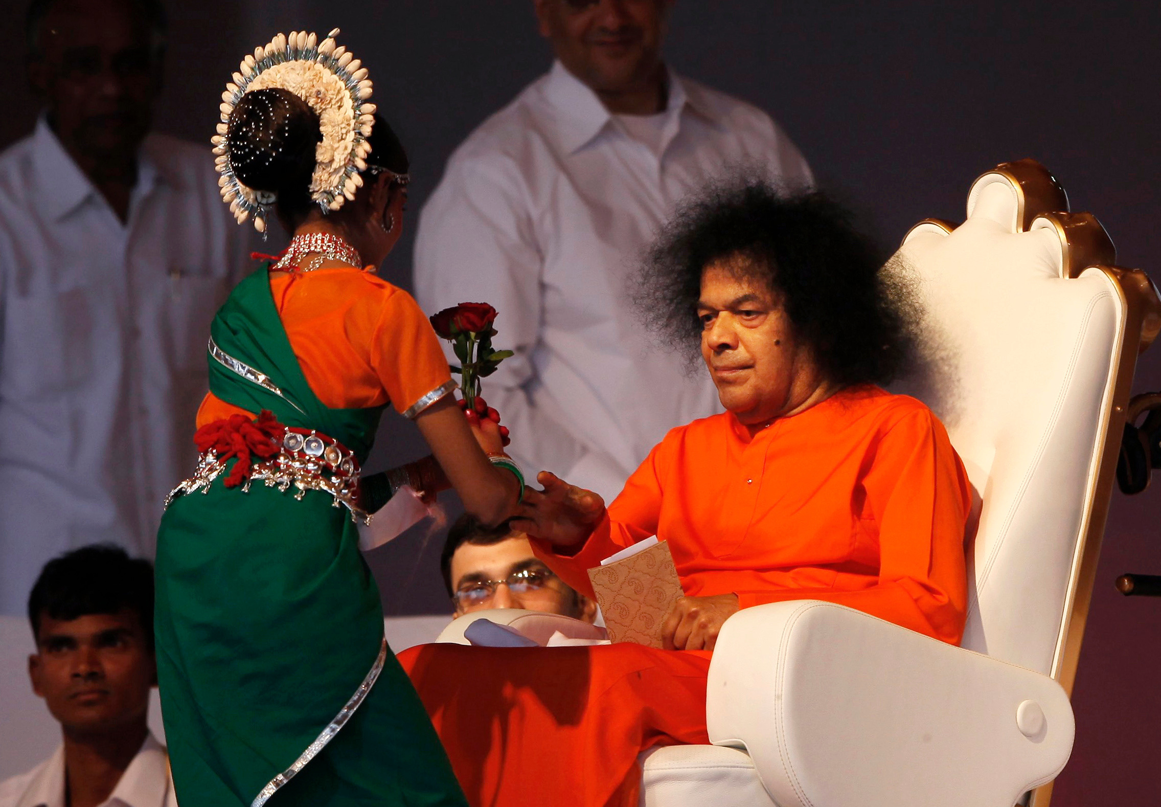 Indian spiritual leader Sathya Sai Baba