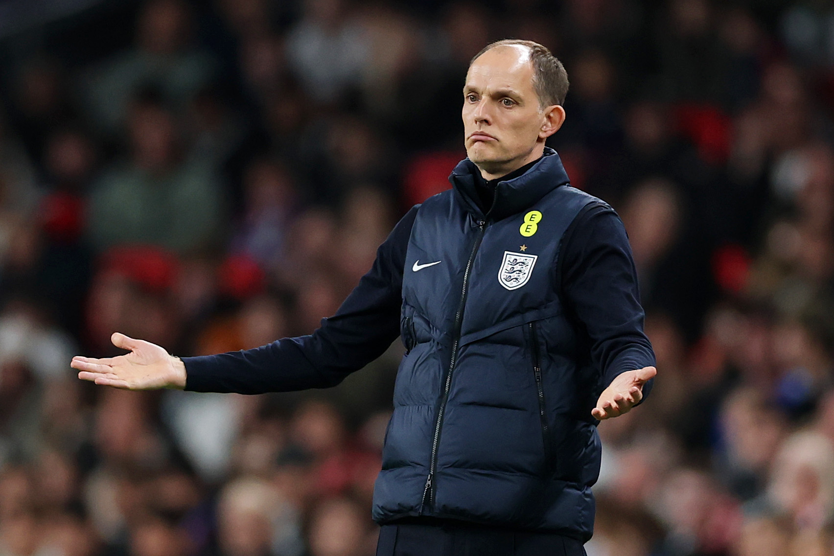 Thomas Tuchel reacts.