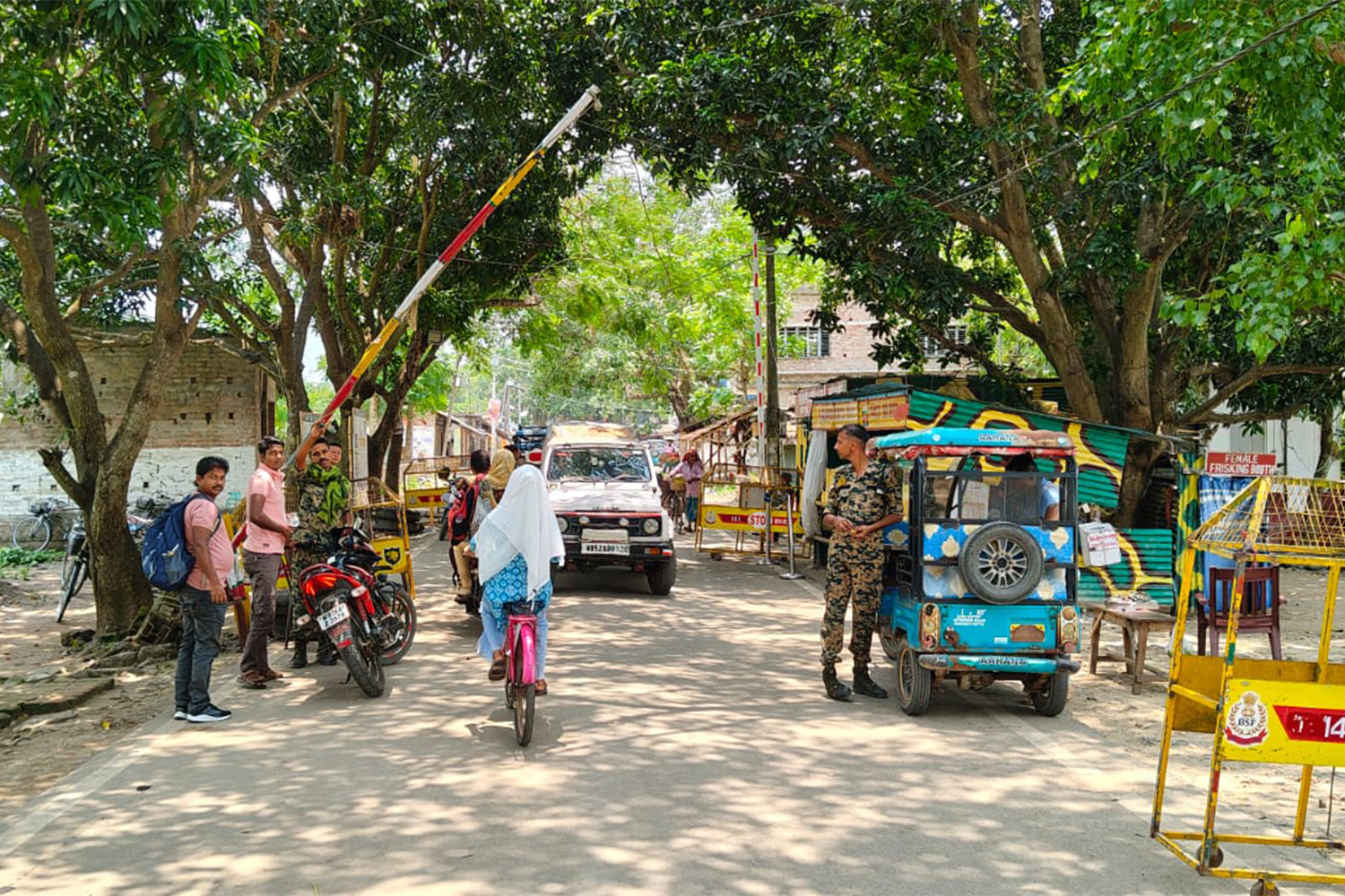 The Hakimpur crossing along India-Bangladesh border in West Bengal state