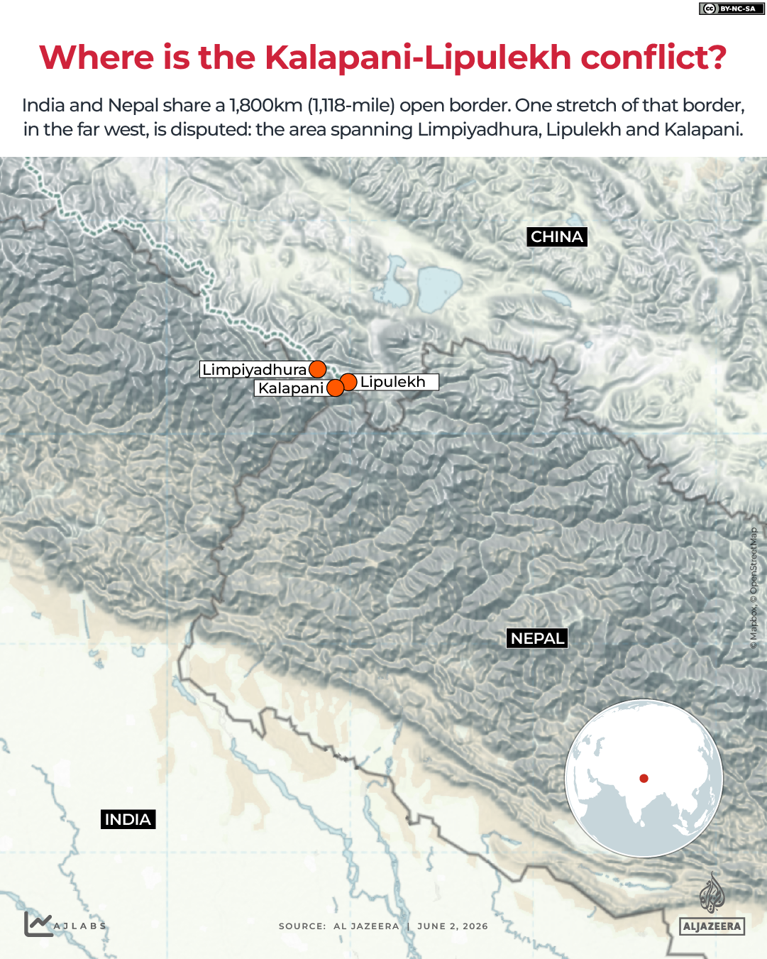 INTERACTIVE- WHERE IS THE KALAPANI-LIPULEKH CONFLICT - JUNE 2, 2026-1780408253