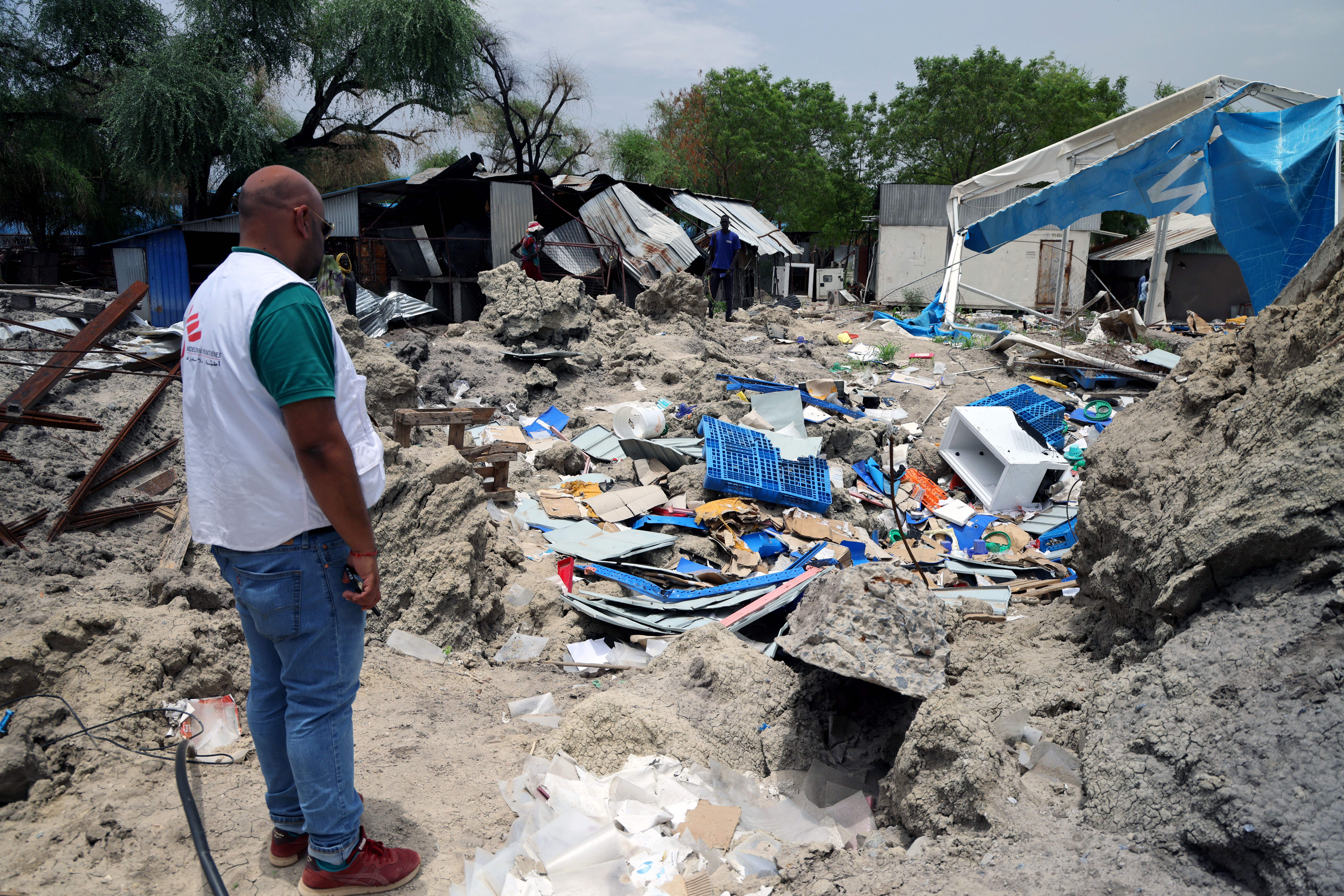 Lankien hospital was evacuated, and patients were discharged hours before the attack, following increased tensions and after MSF received information about a possible attack against the city. [Courtesy of MSF]