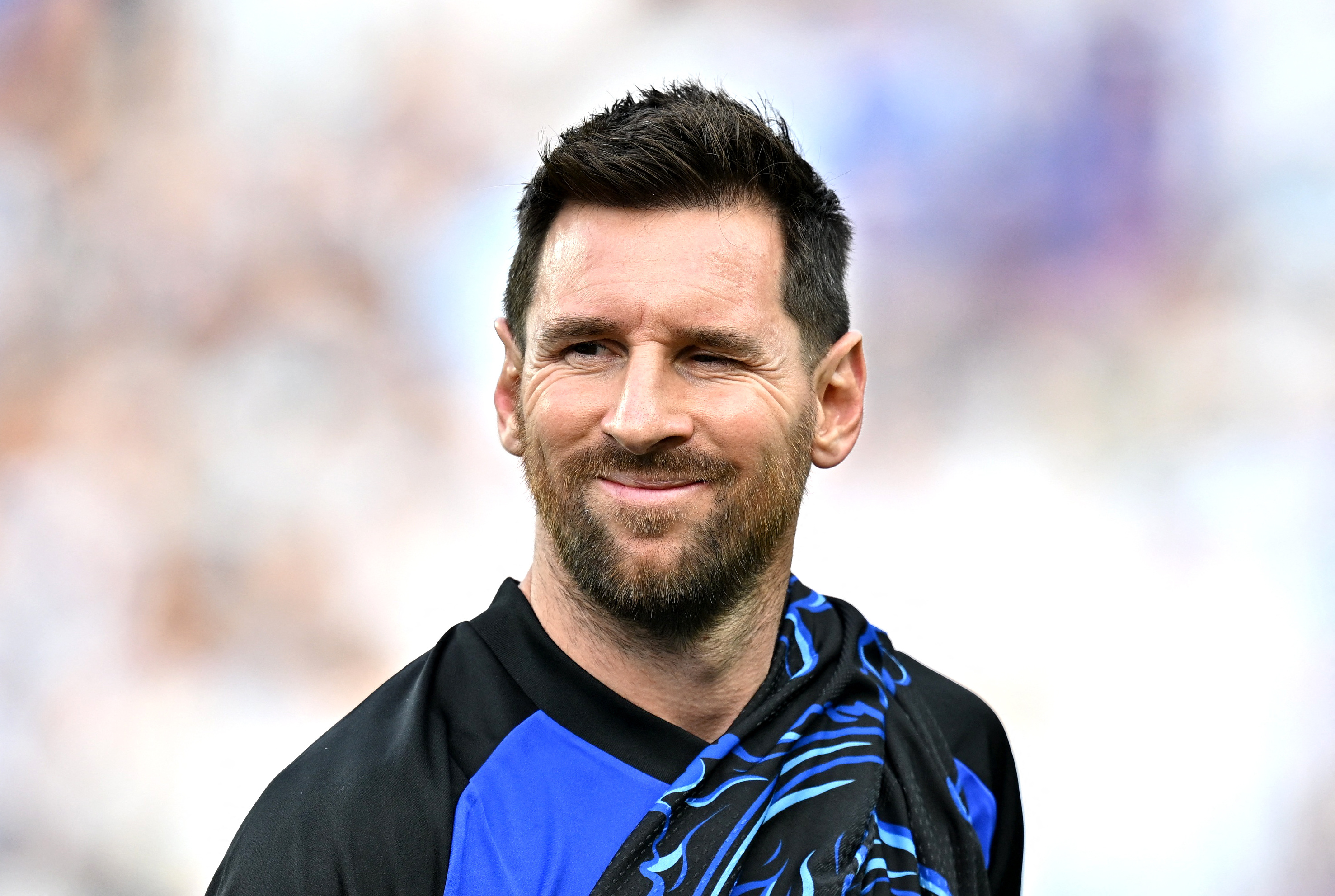 Soccer Football - International Friendly - Argentina v Honduras - Kyle Field, College Station, Texas, U.S. - June 6, 2026 Argentina's Lionel Messi during the warm up before the match IMAGN IMAGES via Reuters/Maria Lysaker