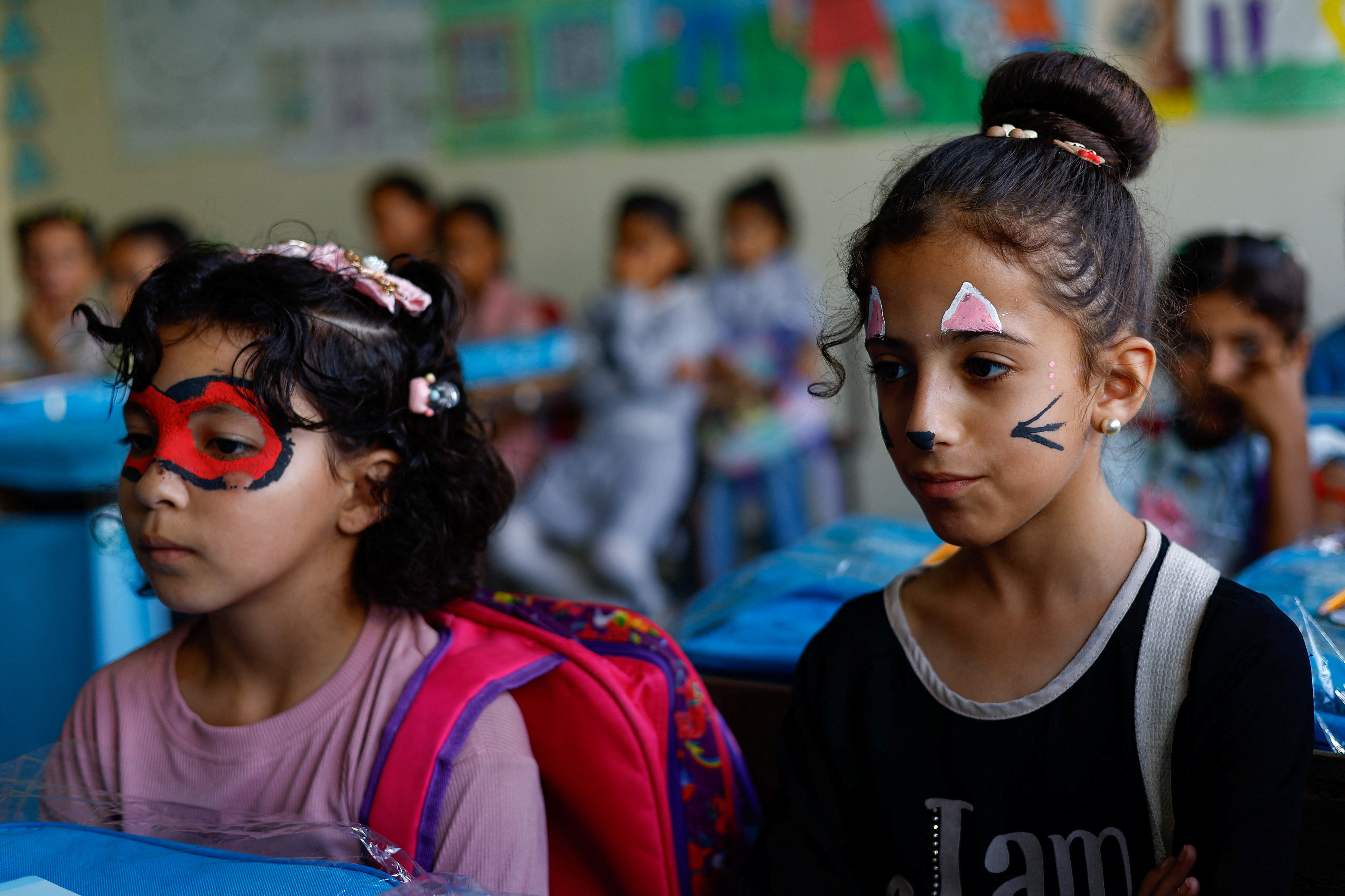 Gaza’s children return to class in tents and ruins