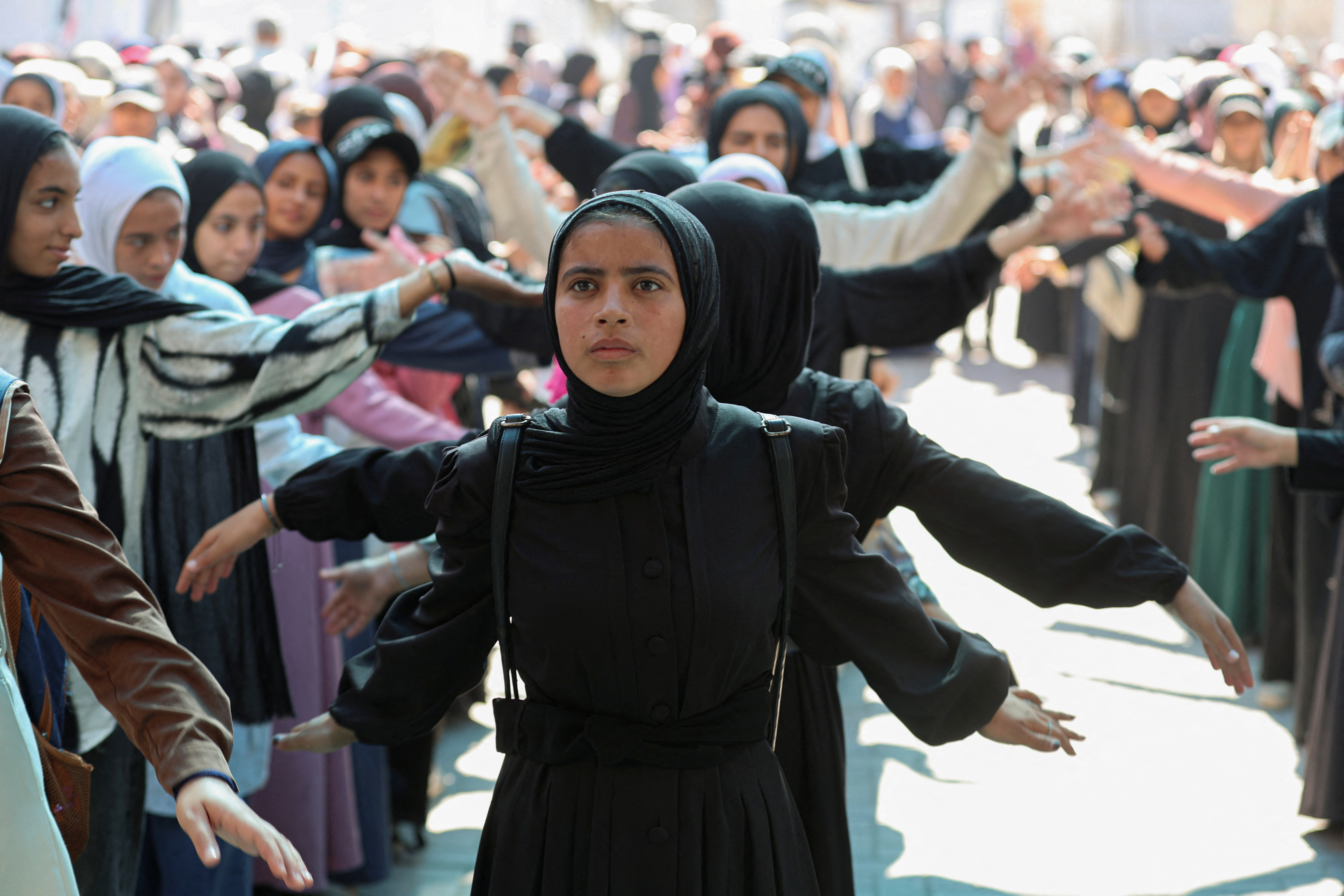 Gaza’s children return to class in tents and ruins