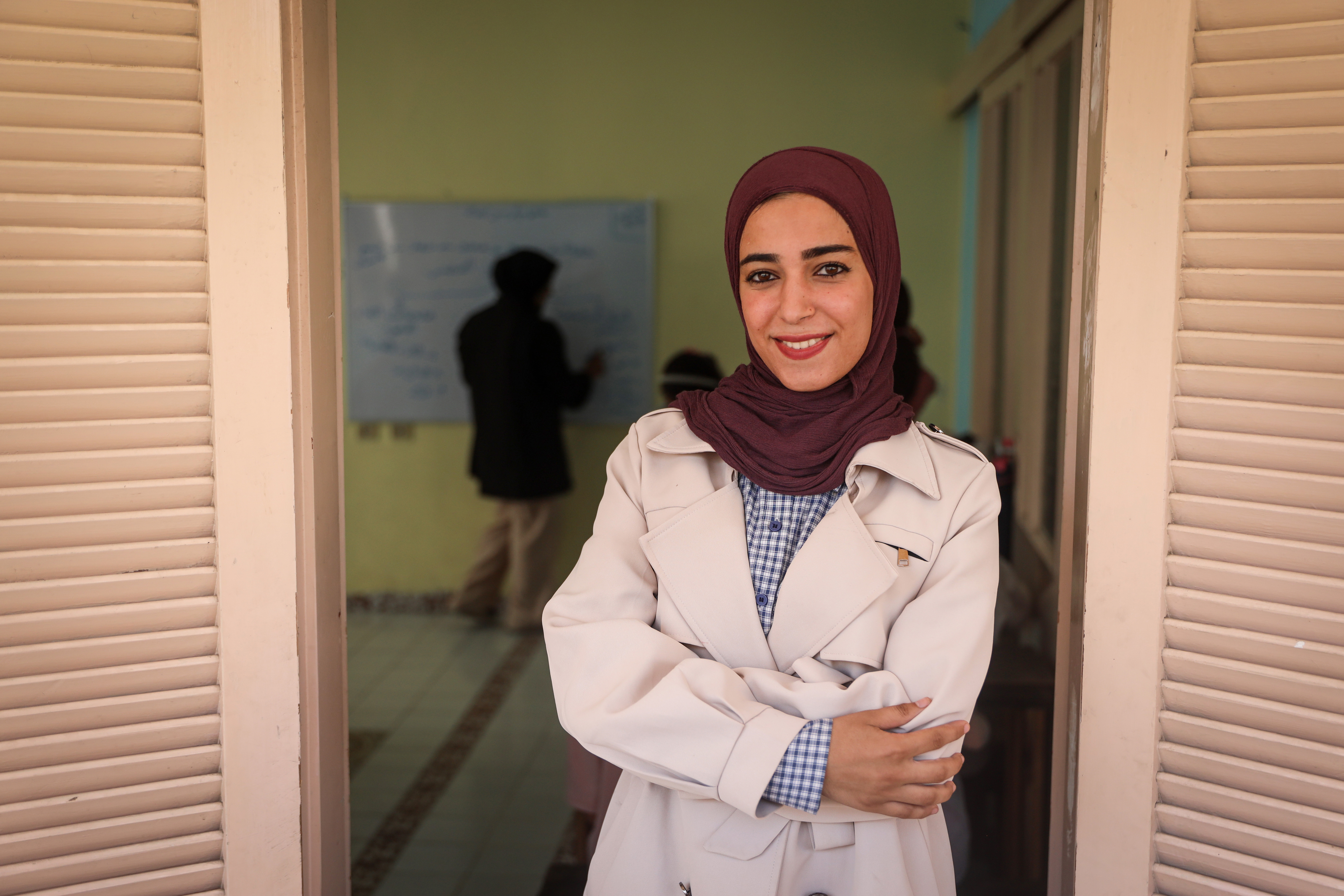 Doaa Qdeih, the head of Abdulaziz school speaks about the challenges of providing her children with an education amid Gaza’s difficult conditions.