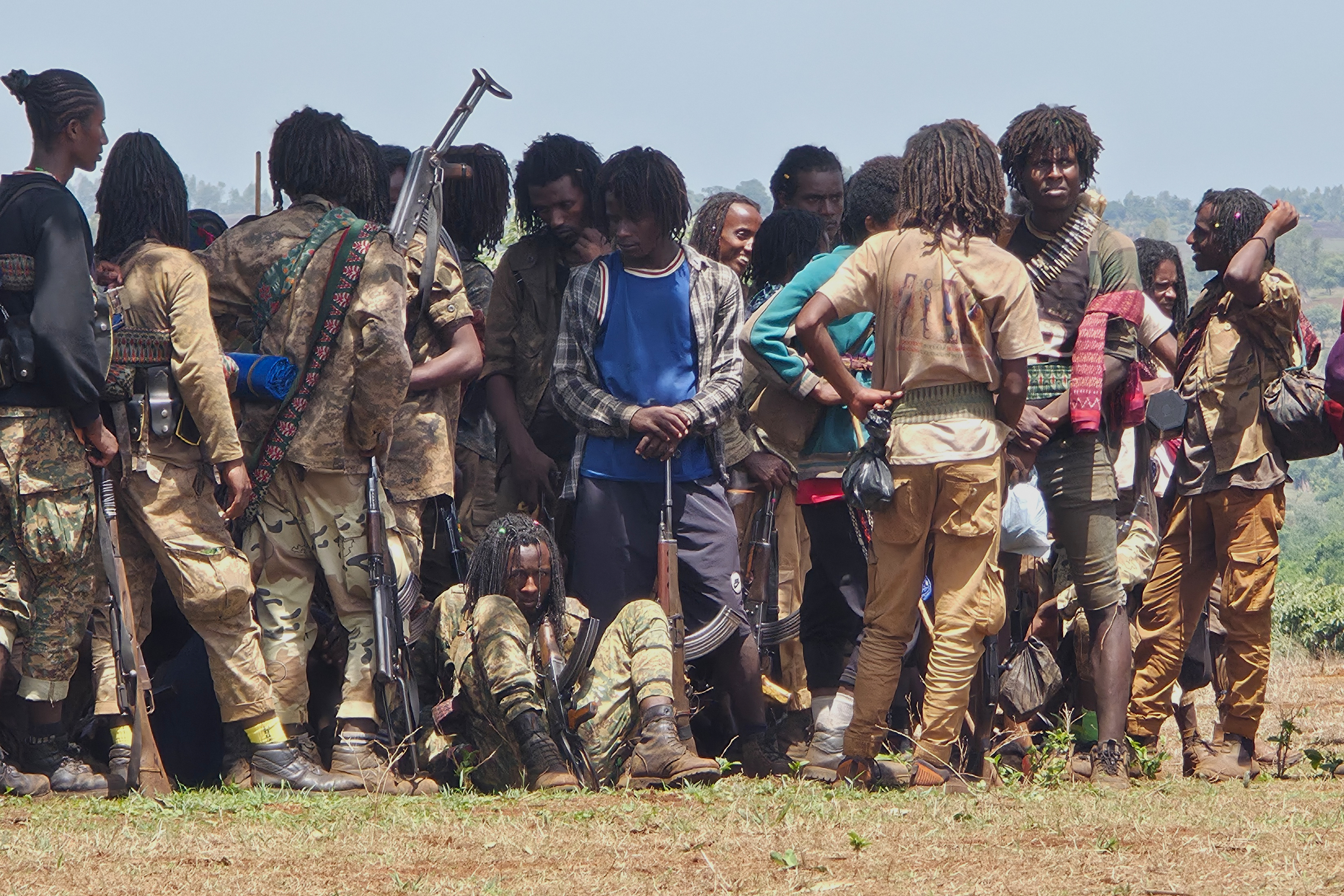 Oromo Liberation Army (OLA) fighters attend an orientation session in western Oromia, Ethiopia, on June 2, 2025 [File Photo/AP]