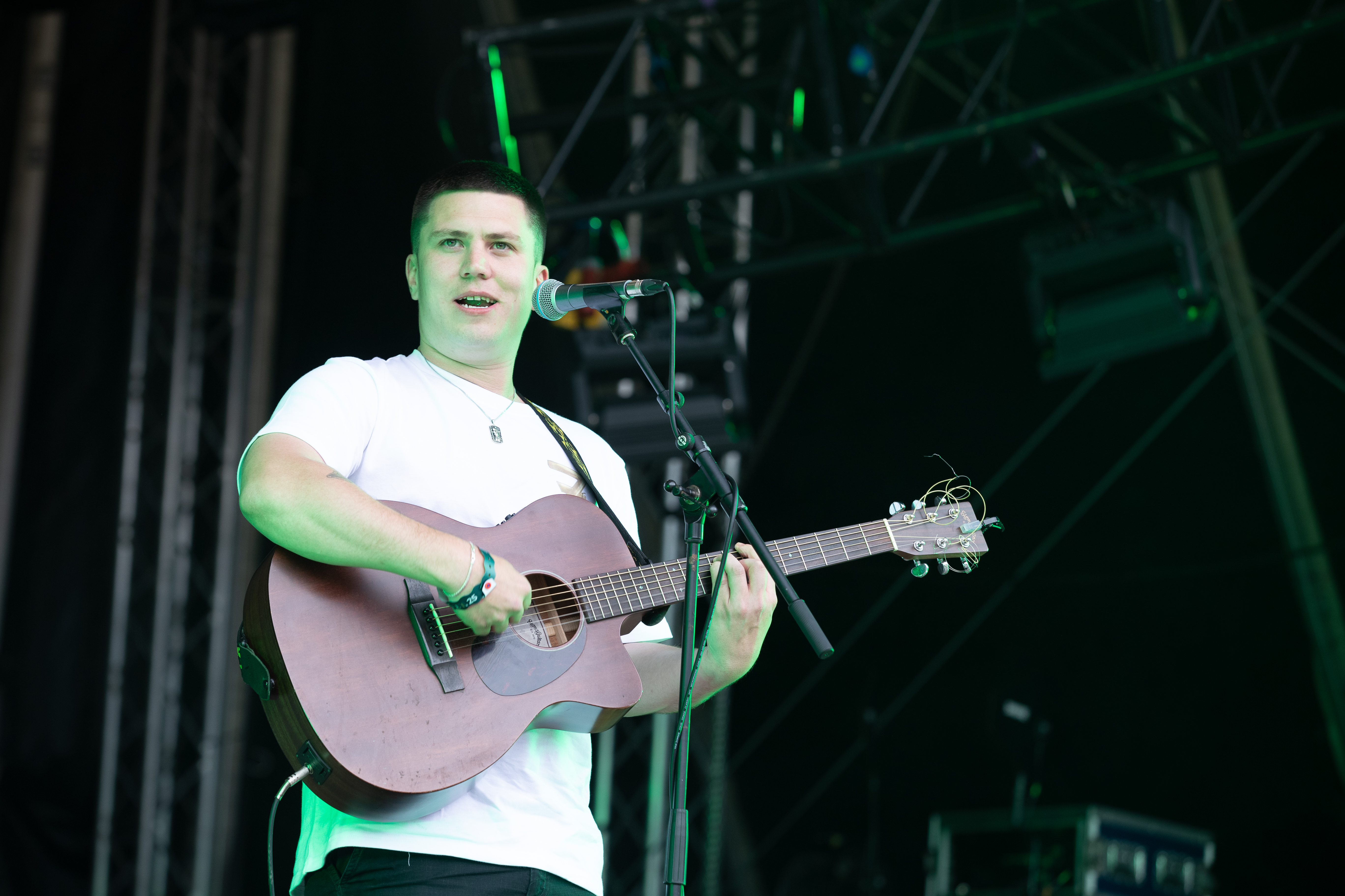 Aaron Rowe at the All Together Now Festival in Waterford, Ireland, on August 2, 2025