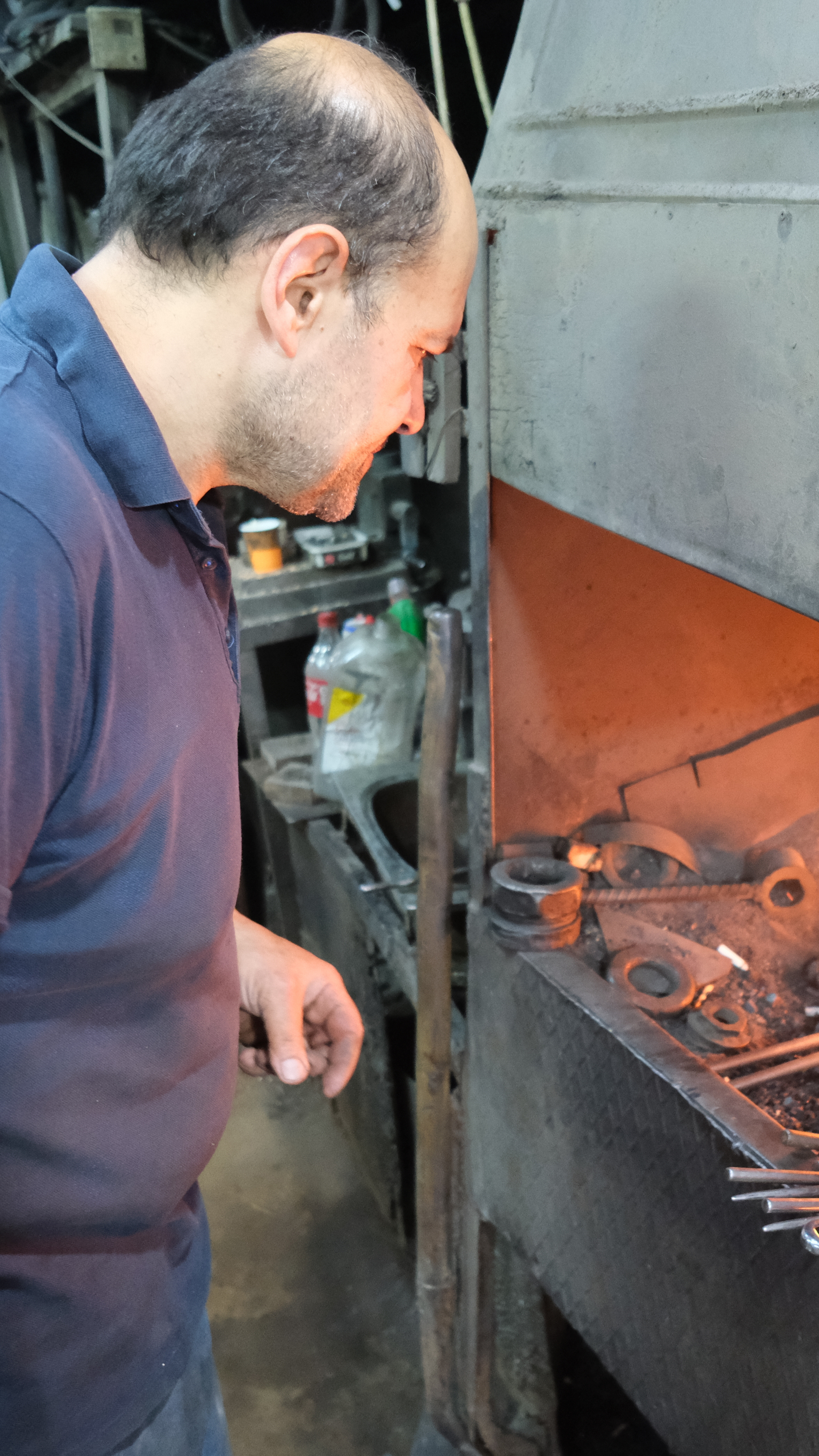 Omer Akdemir has spent most of his life at the Kemeralti forge, learning the blacksmithing trade from his father before passing the craft on to his son, Suleyman
