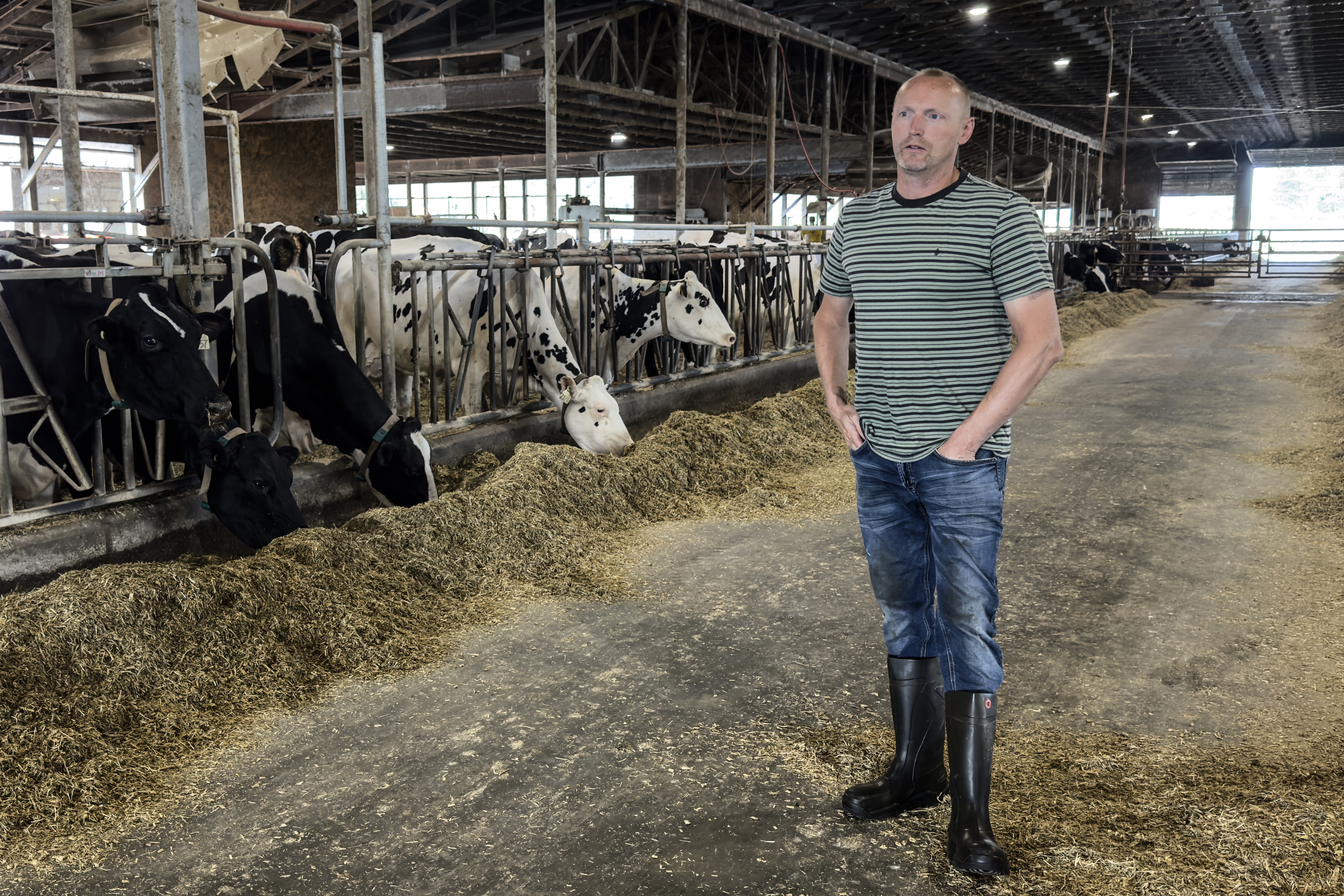 Casey Pruim, owner of Prime Acres Ltd. dairy farm in Abbotsford, British Columbia heads the BC Milk Producers Association in Canada's western province [Ali Mustafa/Al Jazeera]