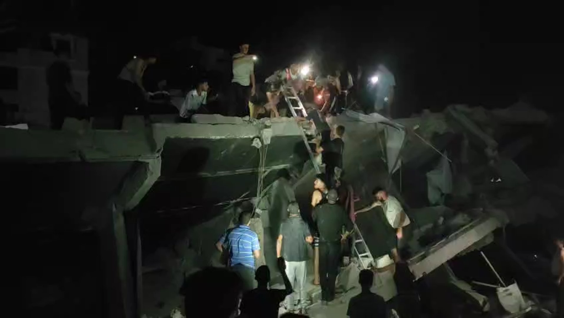 Gaza building collapse